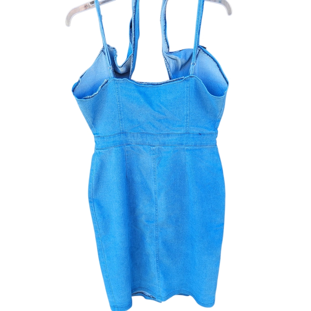 Blue Denim Dress Womens Size S - Picture 7 of 15